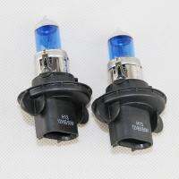 โคมไฟไฟฮาโลเจนขาวซูเปอร์ไฟหน้าหลอดไฟรถยนต์สีฟ้า9008/55W 6500K สำหรับการใช้งานทั่วไป