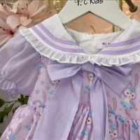 [ส่งของ]Girls dress summer Lolita princess dress childrens summer dress babies one-year-old dress western style