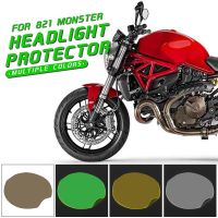 For Ducati Monster 821 1200R 2014-2021 2020 2019 2018 Motorcycle Front Headlight Guard lens Headlamp Screen Shield Protector