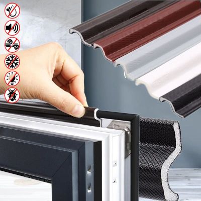 New 4M 40M Casement Window Sealing Strip Keep Warm Energy Saving Acoustic Foam Windproof Soundproof Door Gap Filler Seal Tape