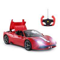 Ct【ในสต็อก】 RAstar RC รถวิทยุรถควบคุมระยะไกล1/14สเกล Ferrari 458พิเศษ A รถโมเดลของเล่นสำหรับเด็กเปิดและปิดอัตโนมัติ