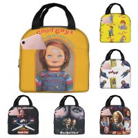 ♚◊❉ He Wants You For A Best Friend Chucky Lunch Bags Horror Portable Insulated Cooler Childs Play Thermal Picnic Work Lunch Box