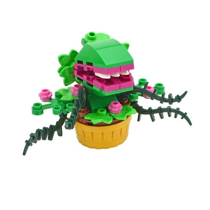 moc-mini-potted-green-man-eater-plants-chomper-flower-plant-building-blocks-set-little-shop-of-horror-bricks-kid-xmas-toys-gift