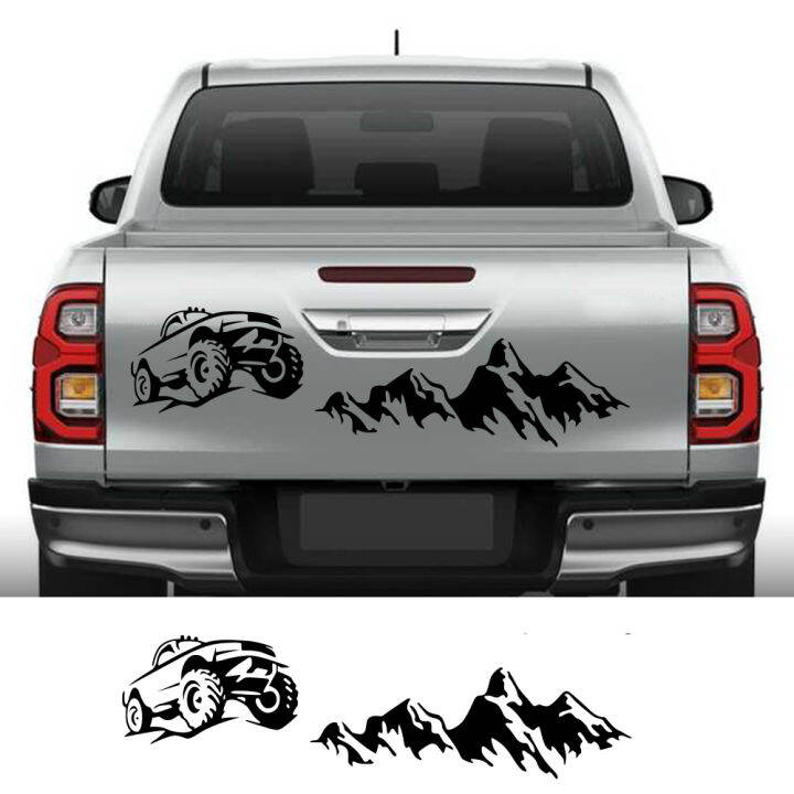 Pickup Rear Door Bumper Sticker Universal Car Tailgate Decal For Ford ...