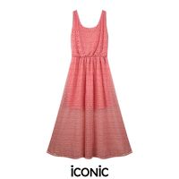 iCONiC FOREST PINK DRESS #9075 ชุดเดรส ผ้าลูกไม้ สีชมพู อก34-36" เอว24-40" ยาว52" เดรสแฟชั่น เดรสออกงาน เดรสสั้น เดรสทำงาน เดรสงานแต่ง เดรสไฮโซ เดรสหรู