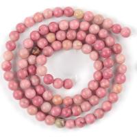 (ใหม่) ลูกปัดหิน Rhodonite ธรรมชาติลูกปัดทรงกลมหลวมสำหรับทำเครื่องประดับ4-12มม. เครื่องประดับกำไล15 "ขายส่ง