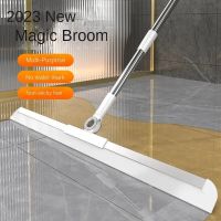 Telescopic rod magic broom, household floor wiper, silicone quick drying bathroom floor wiper, glass cleaner floor wiper