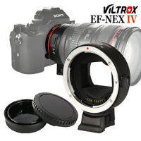 VILTROX EF-NEX IV เลนส์ตัวแปลงเลนส์แหวน AF โฟกัสอัตโนมัติสำหรับ Canon EF/EF-S เลนส์สำหรับ Sony E - mount A9 A7 A7R MK2 a6300 A6500 พร้อม USB CDAF PDAF