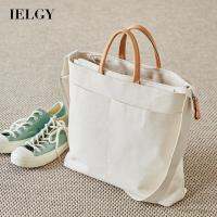 IELGY กระเป๋าผ้าใบญี่ปุ่นเรียบง่าย Crossbody พื้นผิวนุ่มความจุขนาดใหญ่