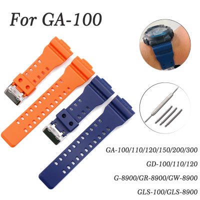 ผู้ชายResin StrapสำหรับCasio G-SHOCK GA-100/110/120/150/200/300 GD-100/110/120 G-8900/GR-8900/GW-8900 GLS-100/GLS-8900 G Shockนาฬิกาทดแทนได้อุปกรณ์เสริม