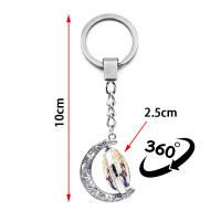 Game Genshin Impact Keychain Bennett Hu Tao Razor Sayu Kaedehara Kazuha Cosplay Anime Keychains Rotated Moon Pendant Keyring