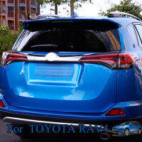 สำหรับโตโยต้า Rav4 Rav 4 2016 2017 ABS โครเมี่ยมภายนอกด้านหลังรถกระบะประตูฝากระโปรงหลังตัดสติกเกอร์ตกแต่งอุปกรณ์เสริมในรถยนต์