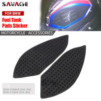 แผ่นถังเชื้อเพลิงรถมอเตอร์ไซค์สติกเกอร์สำหรับ BMW S1000RR S 1000R 2014-2018ป้องกันที่ยึดเข่าแก๊สด้านข้างกันลื่น Sticke