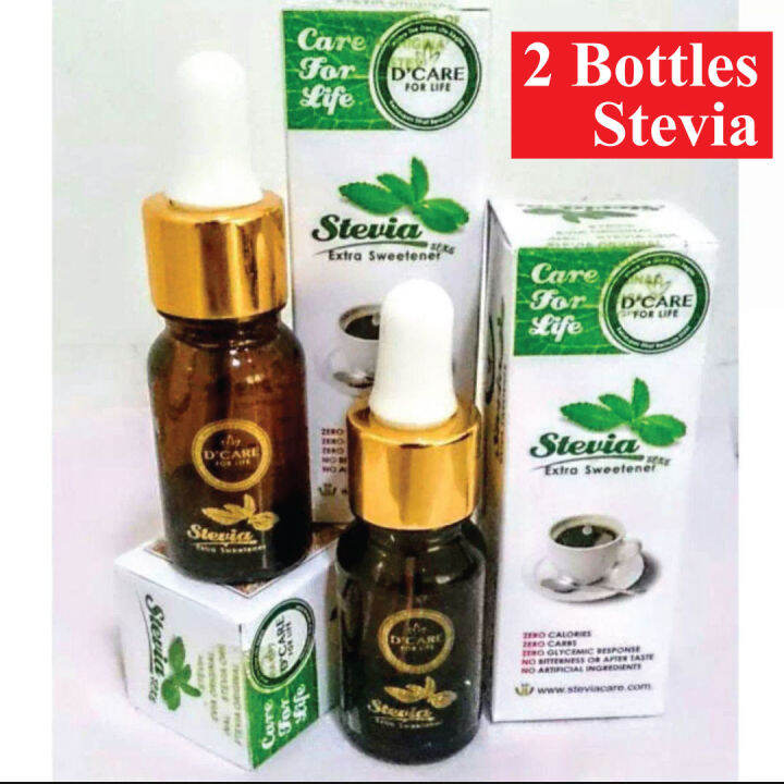 2 Bottles Stevia Liquid Drops ORGANIC (10ml) DR SWEET STEVIA stevia d