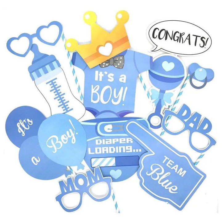 It's a Boy Photobooth Props (20pcs/pack) | Lazada PH