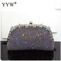 Shinny Luxury Women Clutch Bag Glitter Wedding Evening Bags Shoulder Bags Handbags Hobos For Fashion Party Pouch With Rhinestone