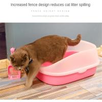 Dog Toilet Cat Litter Box Cat Dog Tray Teddy Anti-Splash Toilette with cat litter shovel Puppy Cat Indoor Home Sandbox