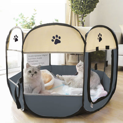 Portable Folding Pet Tent Dog House High Quality Durable Dog Fence For Cats Large Outdoor Dog Cage Pet Playpen Cat Собачья будка