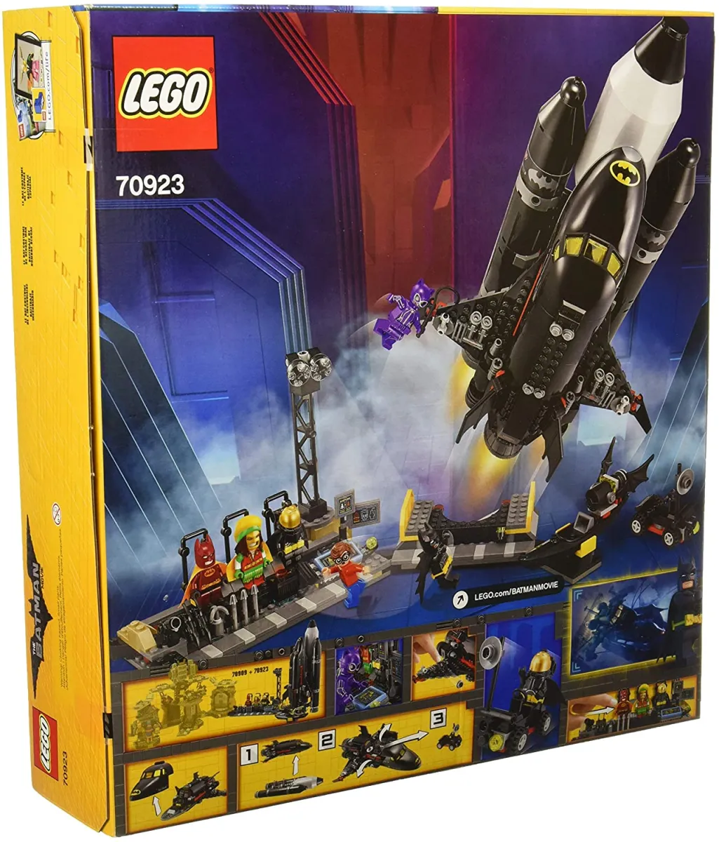 Genuine】LEGO Bộ đồ chơi Lego Batman Movie DC Bat Space Shuttle 70923 Build  (643 miếng) đảm bảo chính hãng Từ Đan Mạch Khối xây dựng 