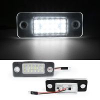 โคมไฟแผ่นตัวเลขป้ายป้ายทะเบียน Led ติดเพชรสีขาวสำหรับ D3 A8รถ Audi 2002 2010ไม่มีข้อผิดพลาด