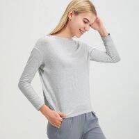 2023 spring and summer Lulu nude loose yoga long-sleeved outdoor casual running sports top womens bottoming shirt to cover belly