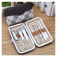 10 PCS Pedicure Manicure Set Nail Clippers Cleaner Cuticle Grooming Kit Case