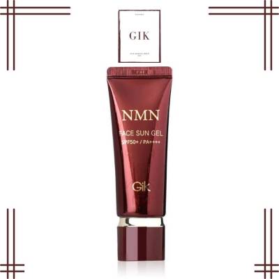GIK NMN face sun gel ครีมกันแดดเนื้อเจล เบาสบายผิว ไม่เหนียวเหนอะหนะ spf50+ PA++++ 40ml 지아이케이앤엠앤 페이스 썬 젤
