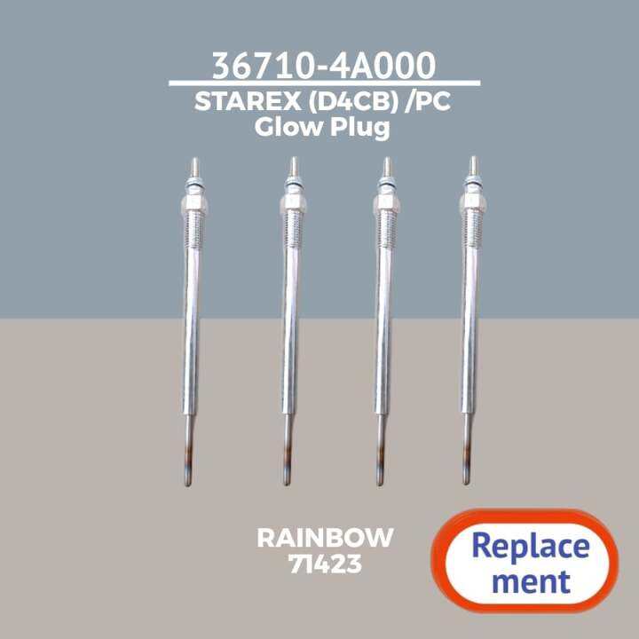 367104A000 Glow Plug for HYUNDAI Starex (D4CB) /PC [Replacement] Part ...