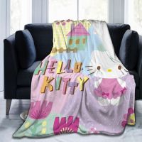 2023 in stock  Sanrio Hello Kitty Ultra-Soft Micro Fleece Blanket Anti-pilling Warm Travel Office Home flannel Blanket，Contact the seller to customize the pattern for free