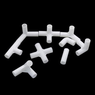 ；【‘； 15Pcs ID 12Mm PVC Connector 60° 90° 120° 135° Tee Connectors Straight Elbow Cross Pipe Connection Adapter Garden Pipe Connectors