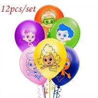 ปาร์ตี้วันเกิดลายการ์ตูนลูกโป่งลาเทกซ์ตกแต่งกัปปี้บับเบิ้ล12ชิ้น/ล็อตอุปกรณ์ปลาทะเลเด็กผู้ชายลูกบอลเด็กผู้หญิง