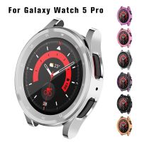 Glass+Case for samsung Galaxy watch 5 Pro 45mm TPU Plated all-around Screen protector cover bumper Accessories Cables Converters