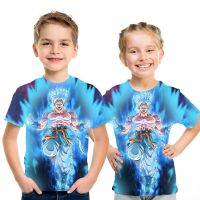 [Tsdopn34gpt]   Summer Boys dragon-ball big Super Saiyan T-shirts 3D print time thin dragon-ball T shirt 100% polyester kids top