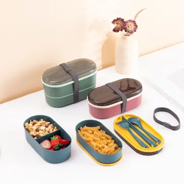 4pcs Children Plastic Cartoon Cute Bento Box Japanese Outdoor Food Storage  Container Kids Student Microwave Lunch Box Utensils