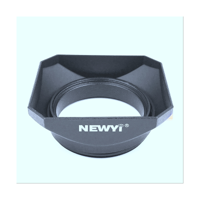 NEWYI 1 Piece 40.5mm Lens Hood Retro Style Square Lens Hood for DV Video Camera Lens