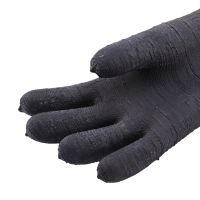 Rubber Black Sandblaster Gloves Stripe Abrasive Sand Blasting Gloves for Blasting Cabinet 65x30cm