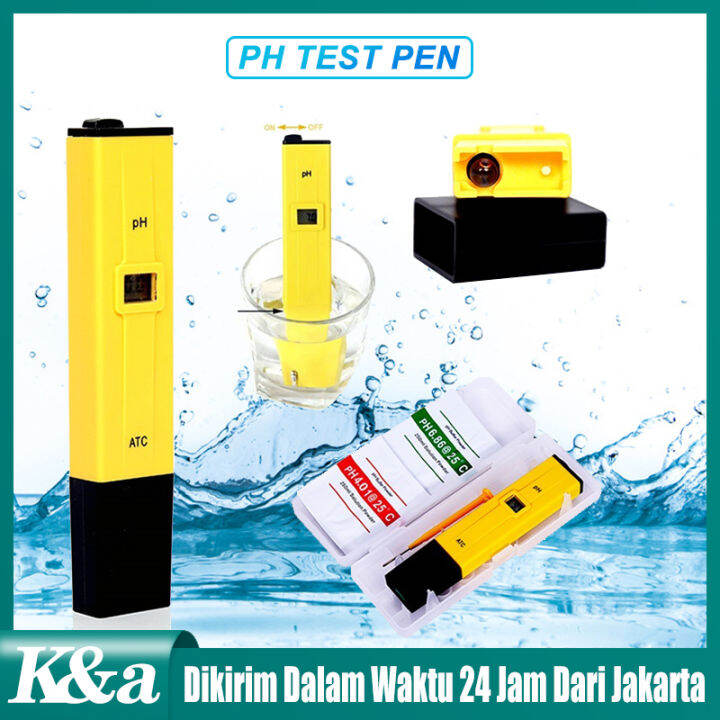 【Free Battery】PH Meter PH Digital Tester PH Ukur Alat Pengukur Keasaman
