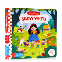 200-100 English original genuine snow white childrens Enlightenment flipping mechanism operation activity toy book parent-child reading first stories busy series fairy tales
