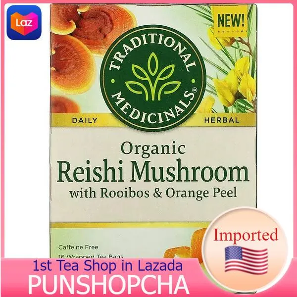 Traditional Medicinals, Organic Reishi Mushroom with Rooibos & Orange
