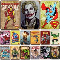 2021 SuperHero Plaque Metal Vintage Tin Sign Pin Up Shabby Chic Decor Metal Signs Vintage Bar Decoration Metal Poster Pu