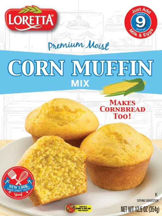 Loretta Premium Moist CORN MUFFIN Mix 354g {USA} Lazada PH