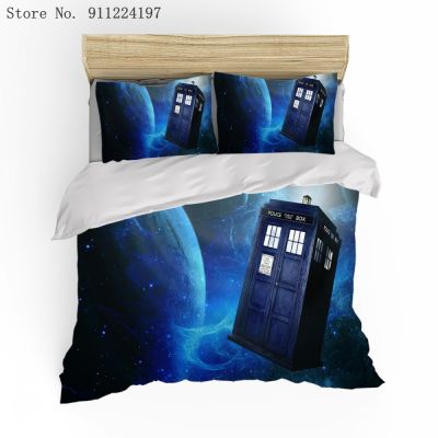 3D Doctor Who Bedding Set Sci-Fi TV Series Duvet Cover Mysterious House Quilt Cover Adult Children Comforter Cover 23 Piece Set