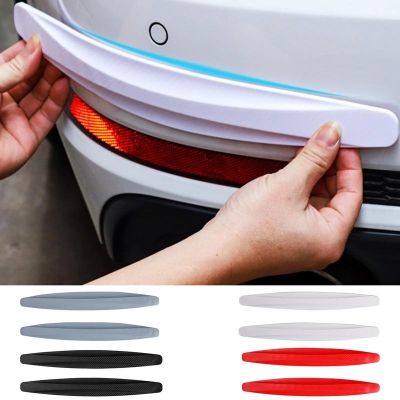 【CW】 2Pcs Car Metal Protector Elastic Anti Collision Strips Flexibile Soft Rubber And Door