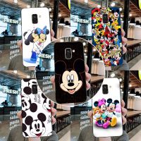 เคสโทรศัพท์สำหรับ Samsung Galaxy A8 2018 A530 A530F TPU นุ่ม Relief เคสซิลิโคนพิมพ์ Mickey Mouse Coque