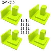 ZWINCKY กระเป๋าใส่เครื่องมือไฟฟ้า,มี4แพ็คสำหรับใส่ Ryobi 18V เคสแท่นวางเจาะตัวแปลงแบตเตอรี่สำหรับใส่อุปกรณ์จัดเก็บเครื่องมือไฟฟ้า