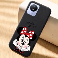 เคสโทรศัพท์ทำจากยางลายตลกสำหรับ VIVO Y02 Lovey Minnie เคสเคสซิลิโคนกันกระแทกหินทราย