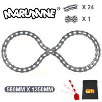 MARUMINE 25PCS32PCS รถไฟ Track Idea Building Blocks Part Construction Tracks Assembl Model Kit Kids Christmas Gift