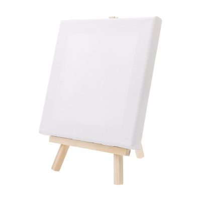 Mini Canvas And Natural Wood Easel Set For Art Painting Drawing Craft Wedding Supply Dropshipping