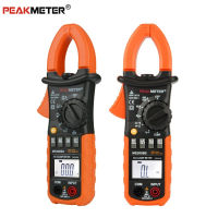 PM2008A PEAKMETER ดิจิตอลระดับมืออาชีพ AC 600A แบล็คไลท์แคลมป์มิเตอร์มัลติเมโทรที่หนีบรั่วไหลมาพร้อมที่หนีบมัลติมิเตอร์แบบหนีบความจุแอมมิเตอร์แคลมป์กระเป๋าดำ