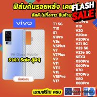 HOT ฟิล์มกันรอยหลัง เคฟล่า รุ่น VIVO T1 T1X X80Pro X70Pro X70 V23 V23e V21 V20Pro V20se V20 V19 V17 V15 V11 ฟิล์มvivo  ฟีล์ม ฟีล์มไฮโดรเจล ฟีล์มกันรอย ฟีล์มกระจก